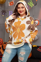 Load image into Gallery viewer, Women Knitted Drawstring Hooded Plus Size Sweater
