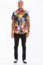 Load image into Gallery viewer, Weiv Mens Print Hawaiian Button Down Shirt