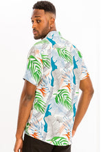 Load image into Gallery viewer, Weiv Mens Print Hawaiian Button Down Shirt