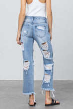 Load image into Gallery viewer, HEAVY DESTROYED STRAIGHT JEANS