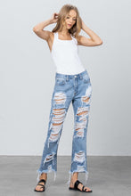 Load image into Gallery viewer, HEAVY DESTROYED STRAIGHT JEANS