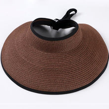 Load image into Gallery viewer, STRAW VISOR SUN HAT