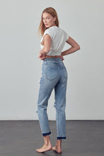 Load image into Gallery viewer, HIGH RISE DOUBLE WAIST BANDED JEANS