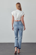 Load image into Gallery viewer, HIGH RISE DOUBLE WAIST BANDED JEANS