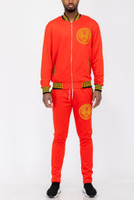 Load image into Gallery viewer, Mens Black and Gold Detail Track Suit