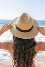Load image into Gallery viewer, Classic Straw Panama Fedora Hat