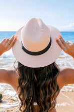 Load image into Gallery viewer, Classic Straw Panama Fedora Hat