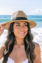 Load image into Gallery viewer, Classic Straw Panama Fedora Hat