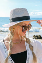 Load image into Gallery viewer, Classic Straw Panama Fedora Hat