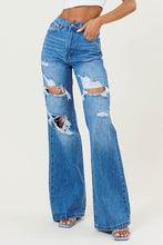 Load image into Gallery viewer, High Waisted Wide Leg Jeans