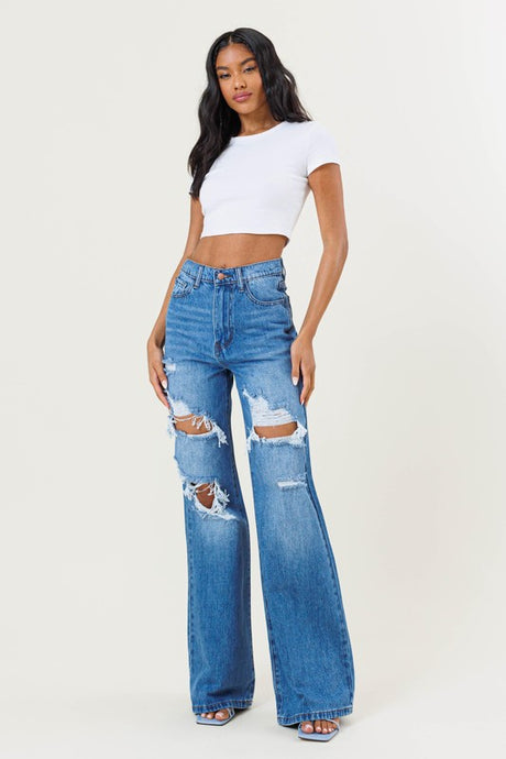 High Waisted Wide Leg Jeans