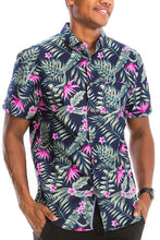 Load image into Gallery viewer, Hawaiian Print Button Down Shirt