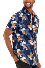 Load image into Gallery viewer, Hawaiian Print Button Down Shirt