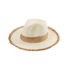 Load image into Gallery viewer, FRAYED BRIM BEACH STRAW HAT