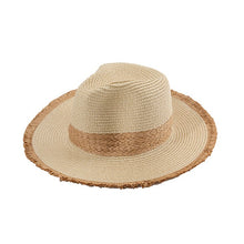 Load image into Gallery viewer, FRAYED BRIM BEACH STRAW HAT