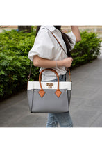Load image into Gallery viewer, MKF Collection Brynlee Color-Block Tote Bag Mia K