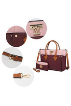 Load image into Gallery viewer, MKF Collection Brynlee Color-Block Tote Bag Mia K