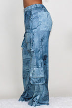 Load image into Gallery viewer, ATHINA TIE DYE PRINT CARGO CASUAL PANTS