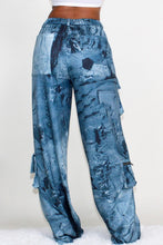 Load image into Gallery viewer, ATHINA TIE DYE PRINT CARGO CASUAL PANTS