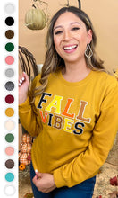 Load image into Gallery viewer, Soft Ideal Chenille Fall Vibes Graphic Sweatshirt