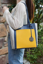 Load image into Gallery viewer, MKF Collection Leah Color-Block Tote Bag by Mia K