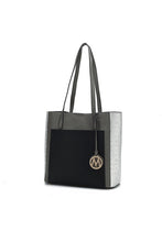 Load image into Gallery viewer, MKF Collection Leah Color-Block Tote Bag by Mia K