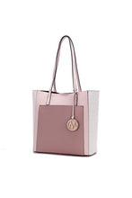Load image into Gallery viewer, MKF Collection Leah Color-Block Tote Bag by Mia K