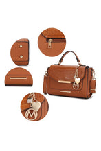 Load image into Gallery viewer, MKF Collection Sylvie Croco Embossed Shoulder Mia