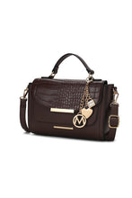Load image into Gallery viewer, MKF Collection Sylvie Croco Embossed Shoulder Mia