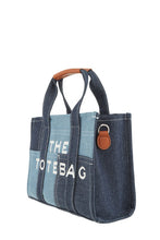 Load image into Gallery viewer, The Medium Denim Crossbody Tote Bag