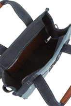 Load image into Gallery viewer, The Medium Denim Crossbody Tote Bag