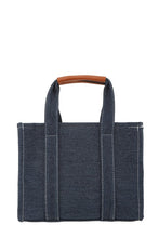 Load image into Gallery viewer, The Medium Denim Crossbody Tote Bag
