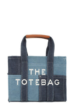 Load image into Gallery viewer, The Medium Denim Crossbody Tote Bag