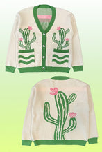 Load image into Gallery viewer, Cactus flower cardigan