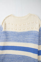 Load image into Gallery viewer, Contrast Round Neck Long Sleeve Sweater