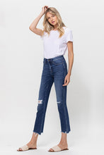 Load image into Gallery viewer, Mid Rise Crop Slim Straight Medium Jeans