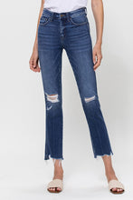 Load image into Gallery viewer, Mid Rise Crop Slim Straight Medium Jeans