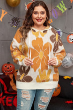 Load image into Gallery viewer, Women Knitted Drawstring Hooded Plus Size Sweater