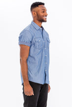 Load image into Gallery viewer, Weiv Men&#39;s Casual Short Sleeve Two Tone Shirts