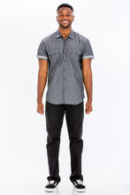 Load image into Gallery viewer, Weiv Men&#39;s Casual Short Sleeve Two Tone Shirts