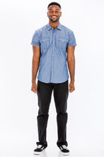 Load image into Gallery viewer, Weiv Men&#39;s Casual Short Sleeve Two Tone Shirts