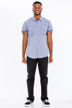 Load image into Gallery viewer, Weiv Men&#39;s Casual Short Sleeve Two Tone Shirts