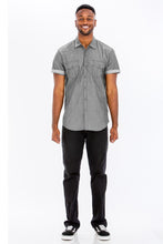 Load image into Gallery viewer, Weiv Men&#39;s Casual Short Sleeve Two Tone Shirts